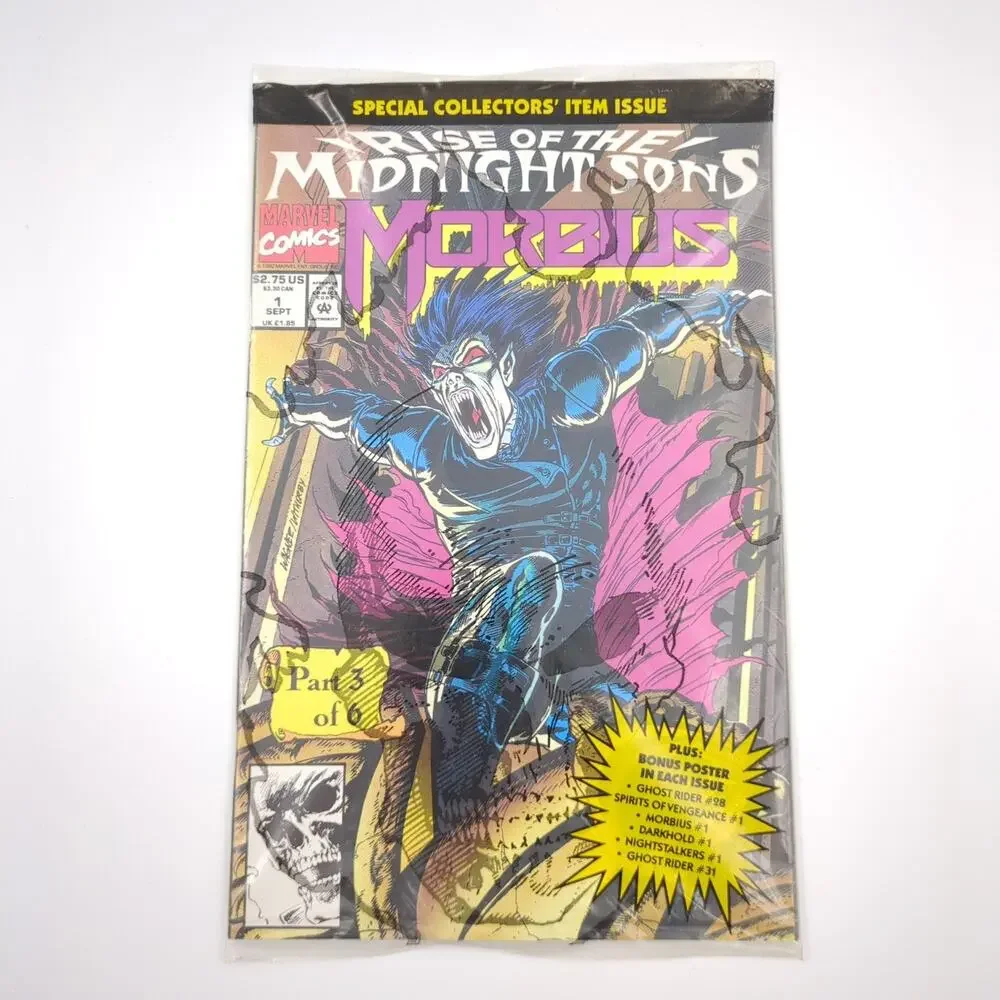Marvel Rise of the Midnight Sons 1992 Ghost Rider Spirits of Vengeance Morbius 1